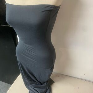 Bodycon Maxi Dress / Charcoal Gray /L.A. Seduction / Small/Medium